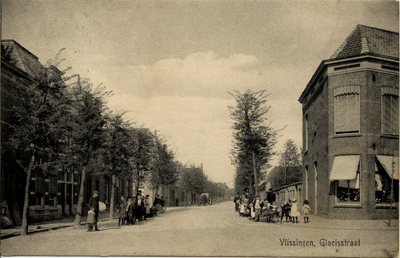 5636 'Vlissingen, Glacisstraat', gezien vanaf de Badhuisstraat