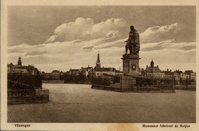 5918 'Vlissingen. Monument Admiraal de Ruijter'Standbeeld M.A. de Ruyter, Keizersbolwerk, Boulevard de Ruyter.