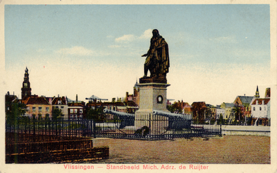 5966 'Vlissingen - Standbeeld Mich. Adrz. de Ruijter'Standbeeld M.A. de Ruyter, Keizersbolwerk, Boulevard de Ruyter.
