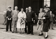 5971 Kon. Mij. de Schelde, tewaterlating op 27 juni 1953 van de 'Zeeland', onderzeebootjager.Bouwnr.: 269, bouwjaar: ...