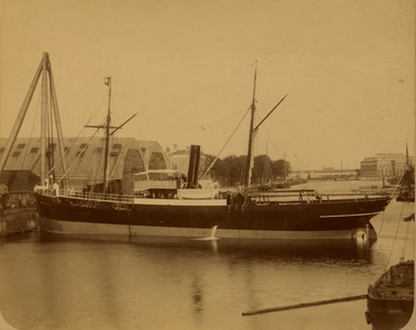 6112 Kon. Mij. De Schelde, bouwnummer42. Vrachtschip Moorcock, gebouwd in 1884 voor de rederij R. Thomson in Londen, ...