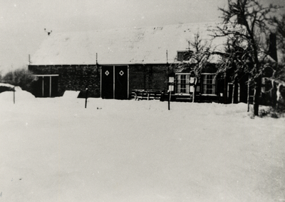 6646 Hofstede Bossenburg in de sneeuw.