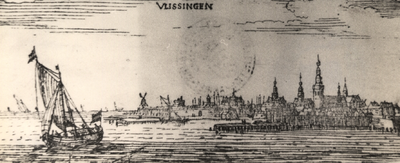 7051 Vlissingen vanuit zee gezien.