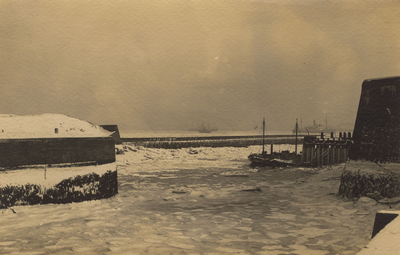 7336 De Voorhaven tijdens de strenge winter van 1929.