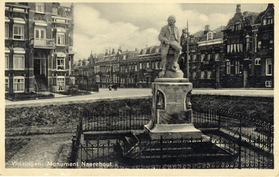 7418 'Vlissingen. Monument Naerebout.'Standbeeld onthuld op 9 aug. 1919 op Boulevard Bankert. Beeldhouwer A.G. v. Lom. ...
