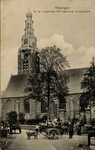 8106 'Vlissingen. De op 5 September 1911 afgebrande St. Jacobskerk' Gezien vanaf de Schuitvlotstraat met op de ...