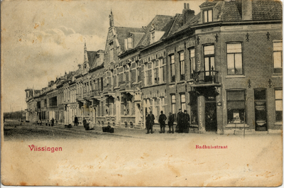 8652 'Vlissingen. Badhuisstraat Badhuisstraat oostzijde vanaf de Glacisstraat