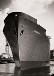 9984 Kon. Mij. De Schelde, tewaterlating van het vrachtschip Kinderdijk op 17 september 1955. Bouwnr. 280, bouwjaar ...