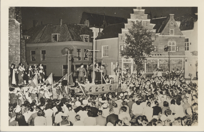 10719 'de Ruyter-Herdenking' Vlissingen, Juli 1957'. De Ruyterfeesten. Het openluchtspel Bestevaer Michiel van Louis ...