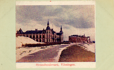11072 'Strandboulevard, Vlissingen'. Het Grand Hotel des Bains (later Britannia), geopend op 26 juni 1886