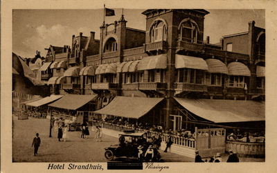 11217 'Hotel Strandhuis Vlissingen'. Het Strandhotel op Boulevard Evertsen