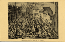 11527 'Opstootje voor het huis van de Ruyter.'