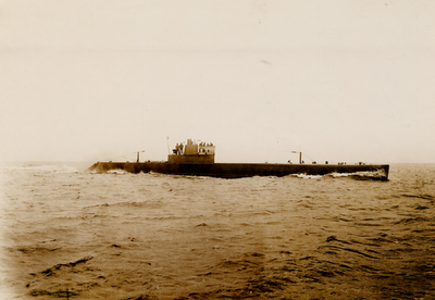 12268 Hr. Ms. onderzeeboot K VI. 4-4-1916 op stapel gezet bij de Mij. 'Fijenoord' te Rotterdam. 1921 te water gelaten. ...