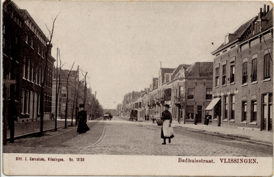 12278 'Badhuisstraat. Vlissingen' gezien vanaf het Betje Wolffplein