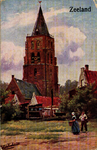 13263 'Zeeland' dorpsgezicht met kerktoren