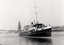 13418 Veerboot de Oosterschelde in de binnenhaven van Vlissingen. De boot voer uit voor een vaartocht over de ...