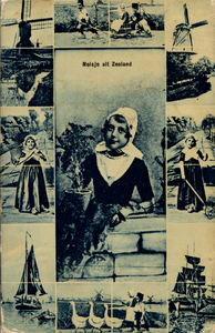 13757 'Meisje uit Zeeland' Zeeuwse klederdracht