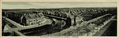 14320 Luchtfoto van Vlissingen. 'Bonedijckestr.-Schuitvaartgracht en Tuindorp - Vlissingen' Vanaf de ooms Katholieke ...