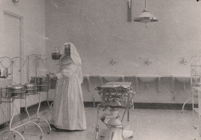 14621 De operatiekamer van het ziekenhuis St. Joseph.
