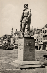 14852 'Vlissingen, Standbeeld Frans Naerebout'In 1952 onthuld op het Bellamypark.