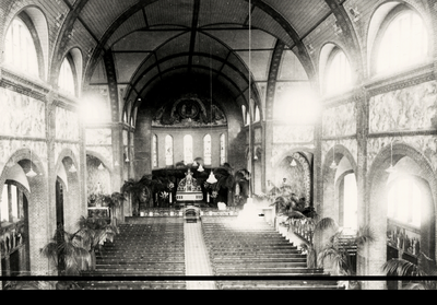 15102 Interieur van de R.K. kerk aan de Singel na de uitbreiding.
