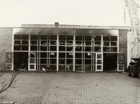 15351 De achterzijde van het Scheldekwartier na de grote brand op 4 febr. 1967.