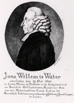 15777 Portret van Jona Willem te Water, predikant in Vlissingen. Overleden op 19 okt. 1822. In leven Doctor en ...