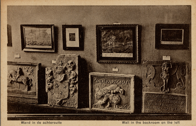 16358 'Stedelijk Museum Vlissingen Bellamypark 19' 'Municipal Museum Flushing' 'Wand in de achtersuite' 'Wall in the ...
