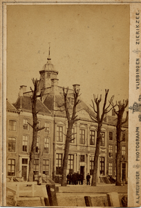 16459 De huizen Lampsins en Jan v.d. Woordt op de Nieuwendijk