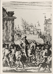 16609 Intocht van M.A. de Ruyter in Saleé. (gravure)
