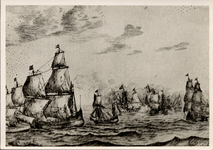 16637 Slag bij Portland, 28 feb. 1653. (Gravure)