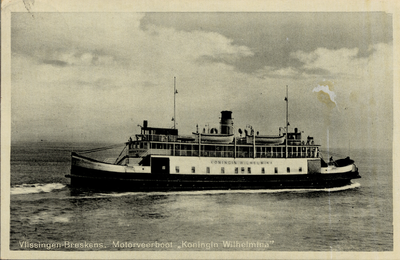 17391 'Vlissingen-Breskens. Motorveerboot Koningin Wilhelmina' Provinciale Stoombootdiensten in Zeeland (PSD). Bouwjaar ...