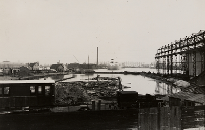 17415 Vlissingen. Het grote dok in aanbouw