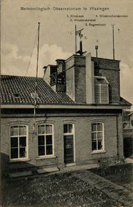 17750 'Meteorologisch Observatorium te Vlissingen' Gelegen nabij de sluizen aan het eind van de Kanaalstraat. Dit is ...