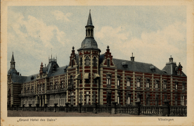 17968 'Grand Hotel des Bains. Vlissingen'. Het Grand Hotel des Bains, op 2 juni 1886 officieel geopend (vanaf 1924 ...