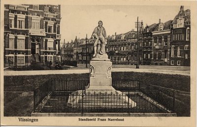 18006 'Vlissingen Standbeeld Frans Naerebout' Het standbeeld van Frans Naerebout op Boulevard Bankert met zicht op de ...