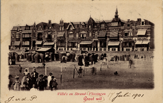 18018 'Villa's en Strand - Vlissingen. Groet uit'Badstrand en Boulevard Evertsen.