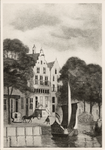 18259 Het woonhuis van M.A. de Ruyter te Amsterdam. (steendruk)