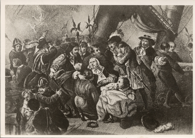 18384 M.A. de Ruyter dodelijk gewond in de zeeslag tegen de Fransen. Gestorven op 29 april 1676. (steendruk)