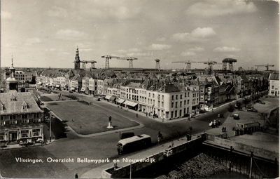 18526 'Vlissingen, Overzicht Bellamypark en Nieuwendijk'