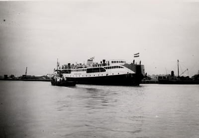 18606 Kon. Mij. De Schelde, proefvaart van de veerboot Koningin Juliana, gebouwd voor de Provinciale Stoombootdiensten ...