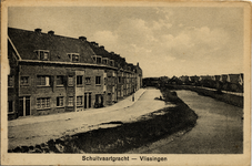 18803 'Schuitvaartgracht - Vlissingen' Zicht op de Schuitvaartgracht, de Vlissingse watergang (leiding) en de Rozengracht