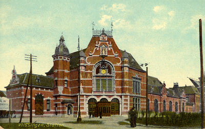 18807 'Vlissingen, Station' Het station van Vlissingen in dienst gesteld op 15 sept. 1894.