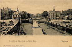 18892 'Gezicht op Eigenhulp en hotel Goes. Vlissingen'Gezicht op het Beursplein met Beursgebouw, Voorhaven en ...