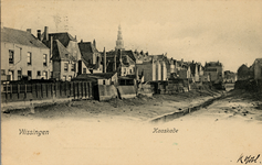 18929 'Vlissingen. Kaaskade' De Achterhaven (Kaaskaai), gedempt ca. 1909
