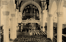 19041 'Intérieur Groote Kerk Vlissingen.' Interieur St. Jacobskerk van voor de brand in 1911.