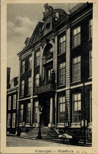 19077 'Vlissingen - Raadhuis' Stadhuis op de Houtkade (Van Dishoeckhuis).