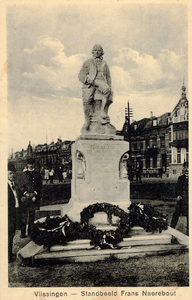 19152 'Vlissingen - Standbeeld Frans Naerebout' Onthuld op 9 aug. 1919 op Boulevard Bankert. Beeldhouwer A.G. v. Lom'