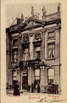 19219 'Beeldenhuis. Vlissingen. Groet uit' Het Beeldenhuis aan de Dokkade. Afgebroken in 1930, in 1933-'34 werd de ...