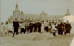 19303 Vlissingen, badstrand en Grand Hotel des Bains (later Britannia).